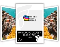 1000 Folhas Papel Foto Glossy 180g A4 Dupla Face 