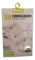 Carregador Tipo C Turbo Quick Charger Sumexr 1m 