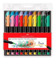 Bolígrafos Faber-castell Supersuaves Con 20 Colores