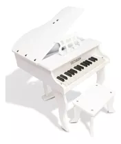 Piano De Cauda Infantil 30 Teclas Turbinho Cor Branco