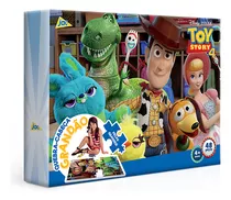 Quebra Cabeça Infantil Toy Story 48 Peças Grandes Toyster 
