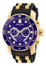 Relógio Invicta Pro Diver Chronograph 6983 Gold 18k Eua