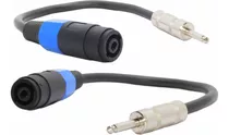 Juego Cable Adaptador Plug Mono A Speakon Hembra 2x2,5mcobre