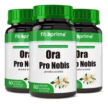 Kit 3x Ora Pro Nobis Fitoprime 60 Cápsulas De 500mg