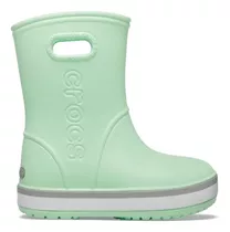 Botas Infantiles Para Lluvia Crocs - Verde Agua. Talle C6.