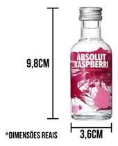 Miniatura Vodka Absolut 50ml Raspberri Garrafa Original 