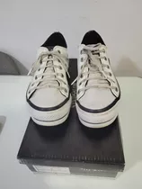 Zapatillas Cuero Altas Blancas Mujer Tipo Converse 