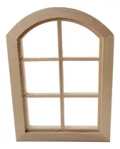 Puerta De Hadas De Madera, Ventana, Ventana, Hogar En Blanco