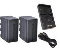 2baterias Np-f970 Compatibles Con Sony + Cargador Usb Doble