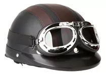 Gorra De Montar Scooter Vintage 54-60 Cm, Estilo Moto Retro