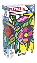 Quebra Cabeça Romero Britto Flower 500 Peças - Grow 3946