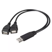 Cable Adaptador Usb Macho A 2 Usb Hembra