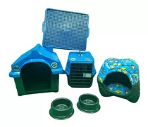 Kit Casinha Caixa Caminha 2em1 Sanitário Pet Dog N3