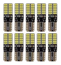 Diez Piezas T10 Canbus No Error Pellizco Vela Cuartos 24 Led