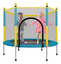 Mini Trampolin - Cama Elastica Pequeña Para Niños-azul