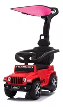 Correpasillo Jeep Rubicon Con Techo Rojo Kidscool