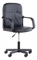 Silla De Escritorio Ejecutiva Ergonomica Ajustable Negro Material Del Tapizado Vinil Y Nailon