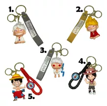 Llavero Figuras One Piece Luffy Zoro Chopper Sanji Anime 