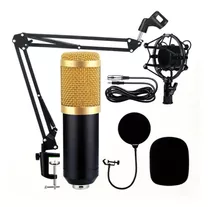 Kit Microfone Condensador Completo Estúdio Profissional Nov