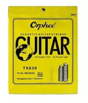 Cuerdas Guitarra Electroacustica Acustica Tx630 Orphee Bronc