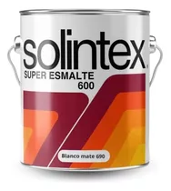 Pintura Super Esmalte Blanco Mate 690 1/4 De Galon Solintex