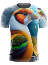 Camiseta Camisa Aves Pássaro Tucano Águia Gavião Papagaio -3