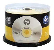 Disco Virgem Dvd+r Hp De 16x Por 50 Unidades