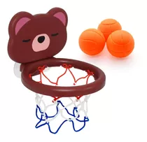 Brinquedo Infantil Banho Bebê Cesta De Basquete C/ Ventosa