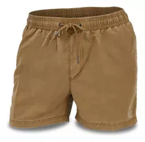 Short De Baño Hombre Malla Liso Elastico Briganti Con Cordon