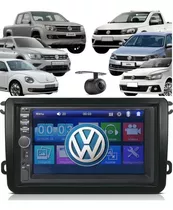 Central Multimidia Mp5 G7 G8 2 Din Vw +câmera Ré C/ Moldura 