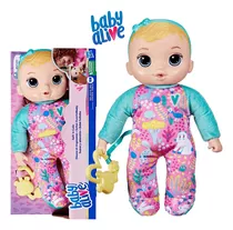 Boneca Baby Alive Loira Fofinha Corpinho De Pano Lavável