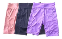 Pack 3 Calzas Tipo Short Con Bolsillos  