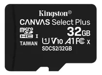 Tarjeta Sd Memoria Kingston 32 Gb 100 Mb/s