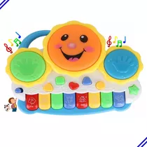 Brinquedo Piano Teclado Infantil Educativo Som Animais Luz