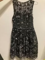 Vestido De Fiesta Negro Con Brillos