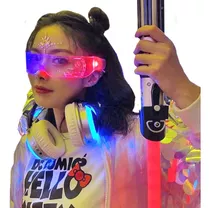 Gafas Led Futuristas Para Fiestas Tik Tok Recargables X Usb