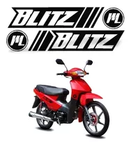 Kit Calcomanias Vinilo Para Moto Motomel Blitz Negro