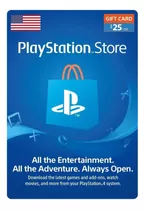 Tarjeta Gift Playstation Psn Store Ps4 Código Digital 25