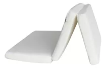 Colchón Cuna De Viaje Bebe  Memory Foam Plegable Color Blanco