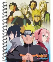 2x Caderno Capa Dura Naruto Amigos - 10 Matérias 160 Folhas