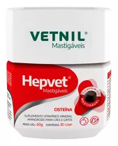 Suplemento Vitamínico Mineral Hepvet Mastigaveis Vetnil 30