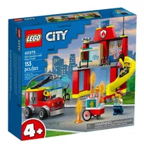 Quartel E Caminhão Dos Bombeiros - Lego 60375