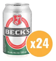 Cerveza Becks Lata 330 Ml X24