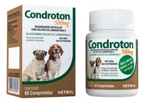 Regenerador Articular Para Cães Condroton 500mg 60 Cp