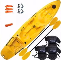 Combo Triple Kayak Rocker Warrior 3 Asientos Silbatos