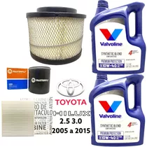 Kit Service Toyota Hilux 2.5 3.0 Aceite Valvoline + Filtros