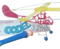 Juguete Antiguo Helicóptero Codel Funciona Perfecto