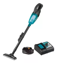 Aspiradora Inalámbrica De 18v Con Cargador Y Batería Makita Color Negro