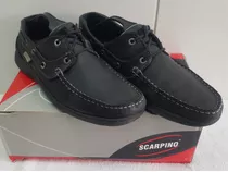 Zapato Cuero Náutico Escolar T44 Scarpino + Egalo 1/2s Usado