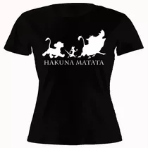 Remera Mujer ALG. Estampada Rey Leon Hakuna Matata Disney